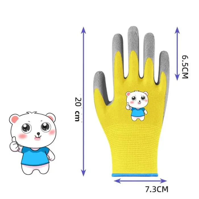 Gants de jardinage imperméables pour enfants