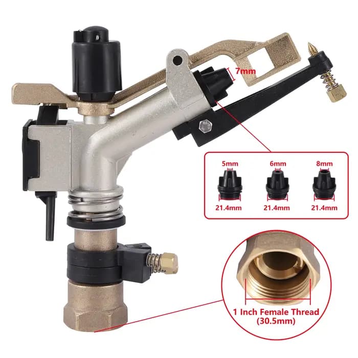 1 "1.5" pistolet agricole irrigation de jardin arrosage