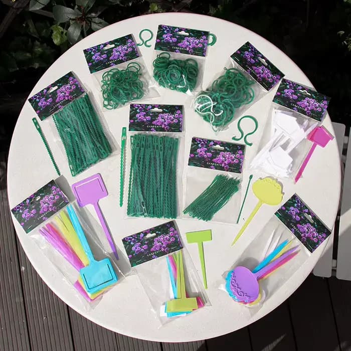 Attaches de câbles de jardin réutilisables, 50/100 pièces, Support de plantes, attaches d'arbustes,