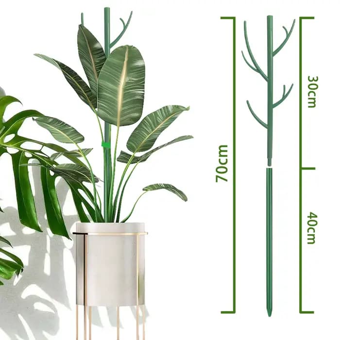 Piquets de Support pour plantes de 70cm, simulation de branche d'arbre réutilisables, Support d'esca