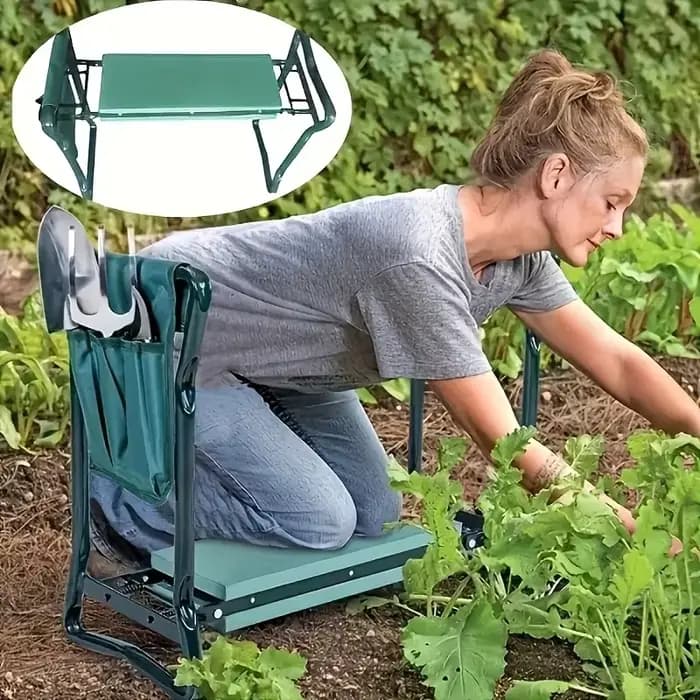 Tapis de jardinage à 3 poches avec poche de rangement