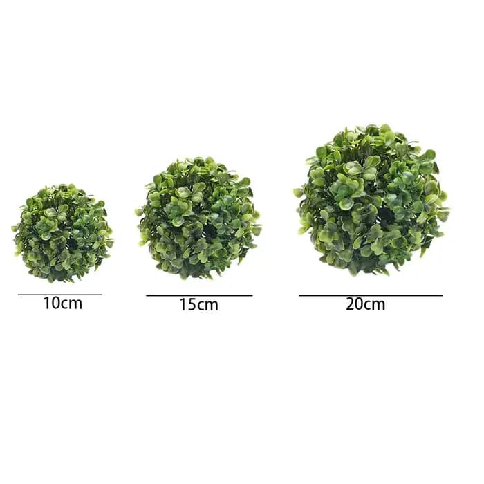 Boule de gazon artificielle verte suspendue pour décoration de jardin