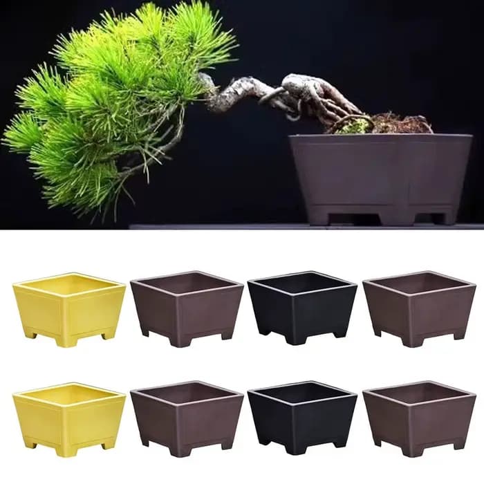 Pot de fleur en argile violette, simple et coloré, pour plantes succulentes, bonsaï, optique durable, support pour jardinage