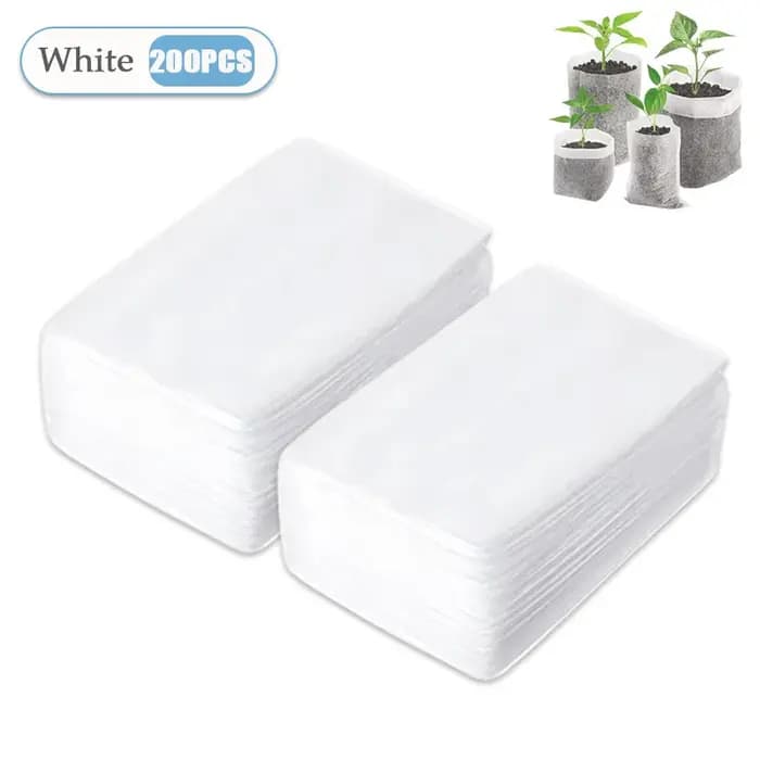 100-1000 pièces sac de pépinière biodégradable sacs de culture de plantes
