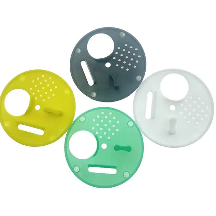 Disques d'entrée de ruche ronds en plastique, 30 pièces, 68mm, à fixer aux boîtes de Nuc ou de ruche
