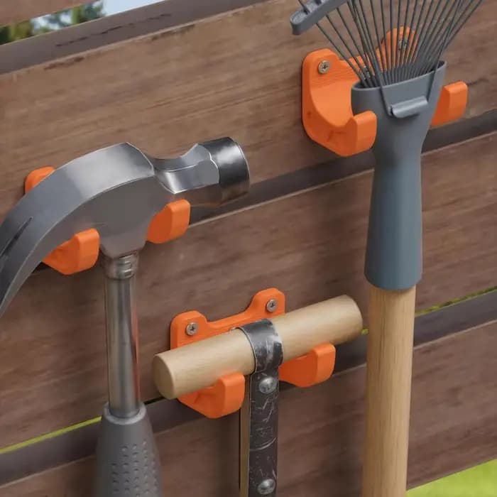 Porte-outils de jardin 3 pièces, crochet mural, organisateur de rangement de Garage robuste adapté aux râteaux/pelles/marres, support suspendu d'atelier