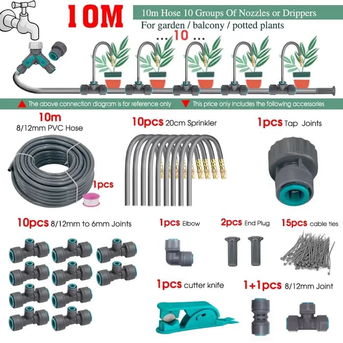 Kit de pulvérisation Flexible et réglable en laiton
