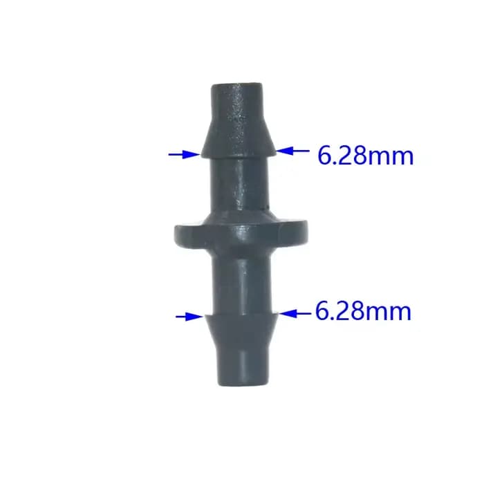 Connecteur d'eau de jardin, 50 pièces, 1/4 ''1/8'' 6mm, bouchon d'extrémité coudée, barbe droite pou
