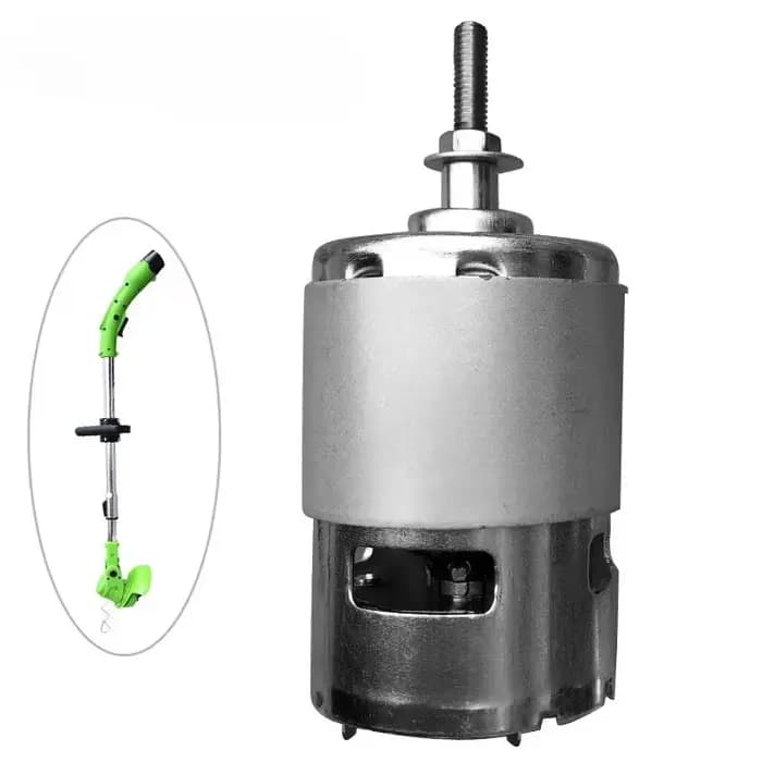 Accessoires de tondeuse à gazon électrique au lithium, désherbeur sans fil, arbre fileté à vis de 5mm, moteur à courant continu, 12V, 18V, 21V