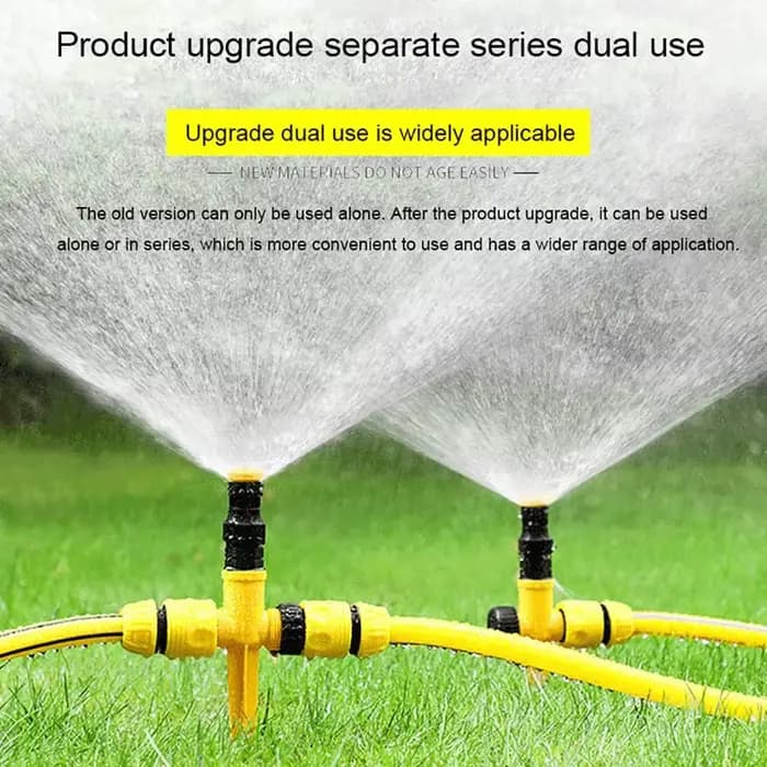 360 ° Arroseur de jardin automatique à rotation – Parfait pour les pelouses, les fermes et les ser