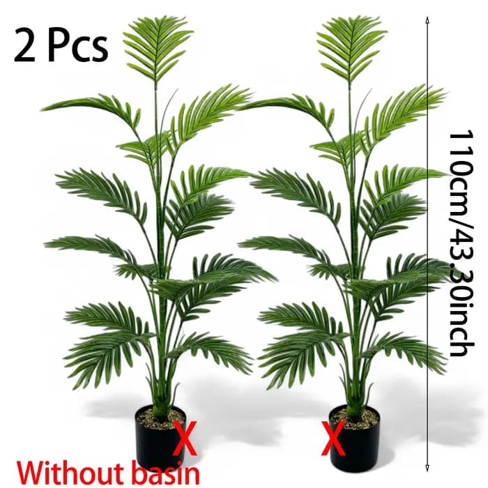Grande plante de palmier artificielle 15 feuilles - Choix parfait pour la décoration de la maison et du bureau