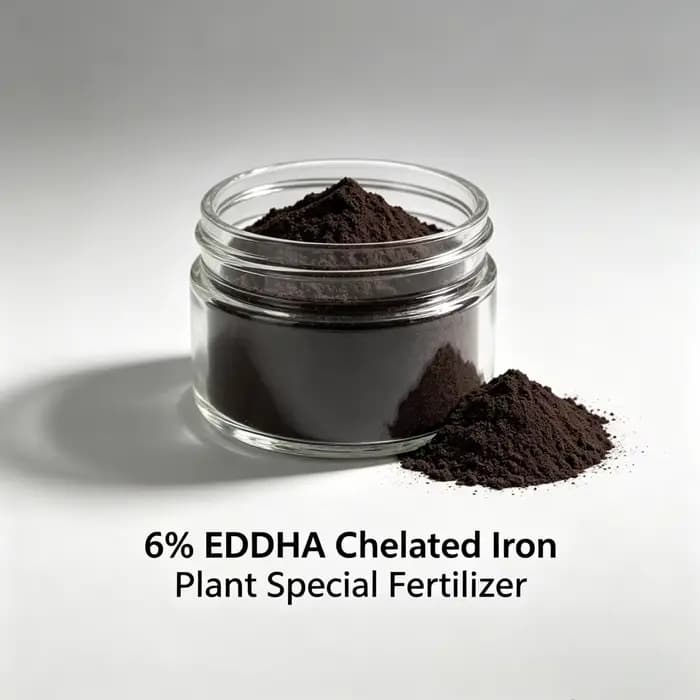 EDDHA-Fe 6% Engrais chélaté à base de fer pour plantes, correction rapide de la carence en fer, feui