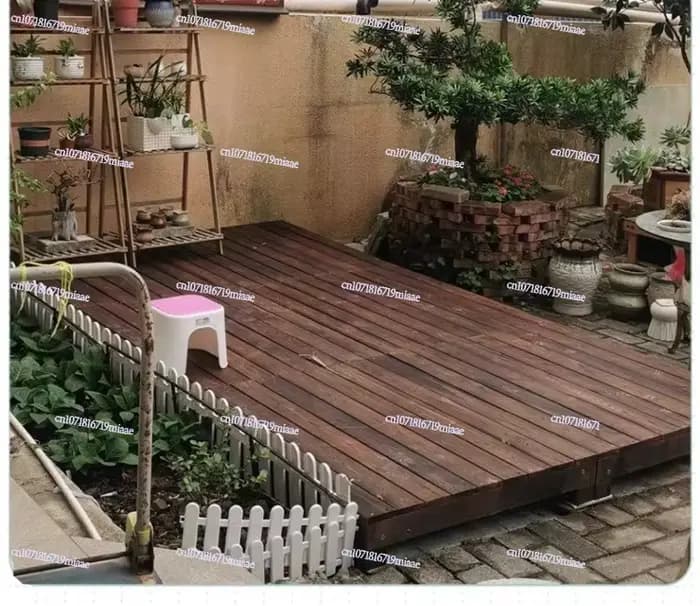 Faire un sol extérieur en bois anticorrosif terrasse jardin cour plancher panneau