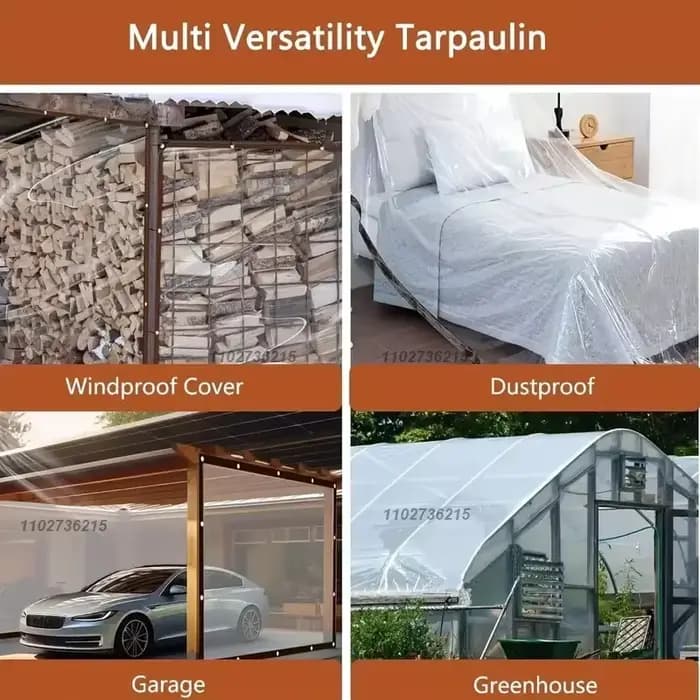 Bâche imperméable transparente épaisse pour jardin, bâche en Poly transparente, couverture pour plan