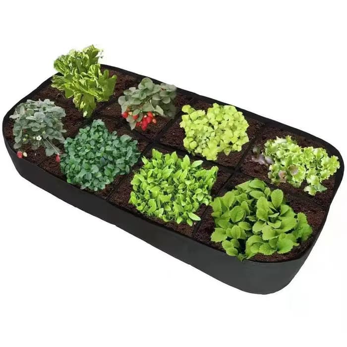 Sac de plantation de jardin en feutre Durable, outils de jardin multi-bascules, sac de culture rectangulaire, Pot de plantes de fleurs en plein air