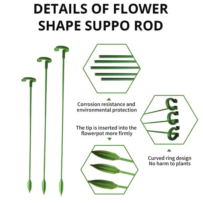 Support de plantes réutilisable, lot de 5 ou 10 pièces, anciers, fleurs, vigne, escalade, rapide, ac
