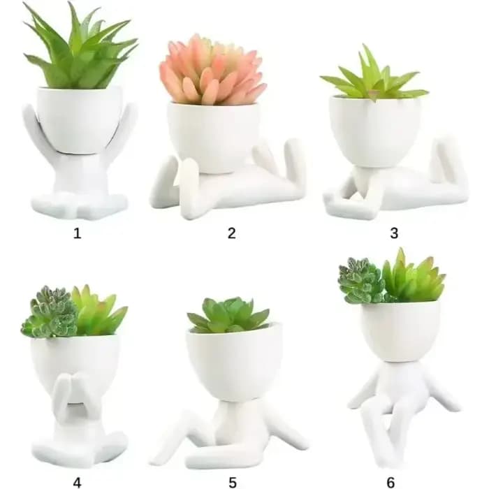 Pots de fleurs et jardinières de balcon en céramique blanche