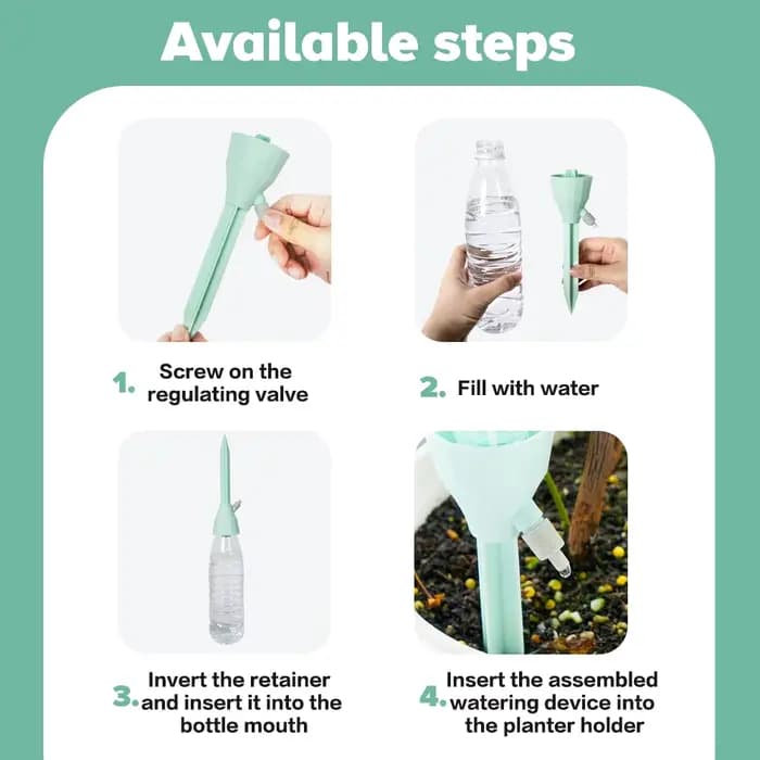 Système d'irrigation goutte-à-goutte réglable, pic d'arrosage automatique des plantes, goutteur d'ea