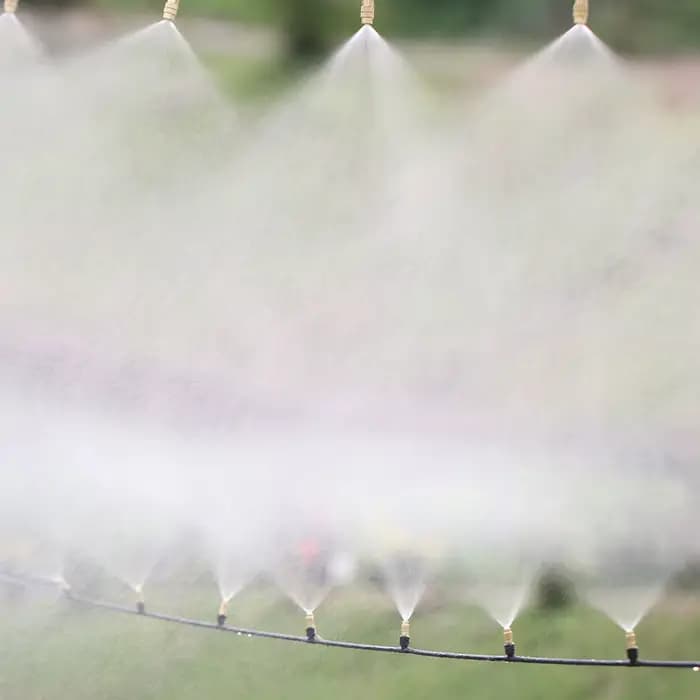 Buse d'atomisation en laiton, tuyau de 5M à 50M, 1/4 pouces, Kit d'arrosage par pulvérisation, systè