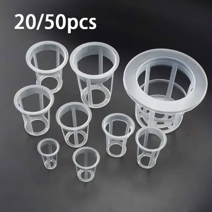 Pot de Culture Hydroponique en Maille pour Plantes, Filet de Colonisation, Porte-Gobelet Vertical po