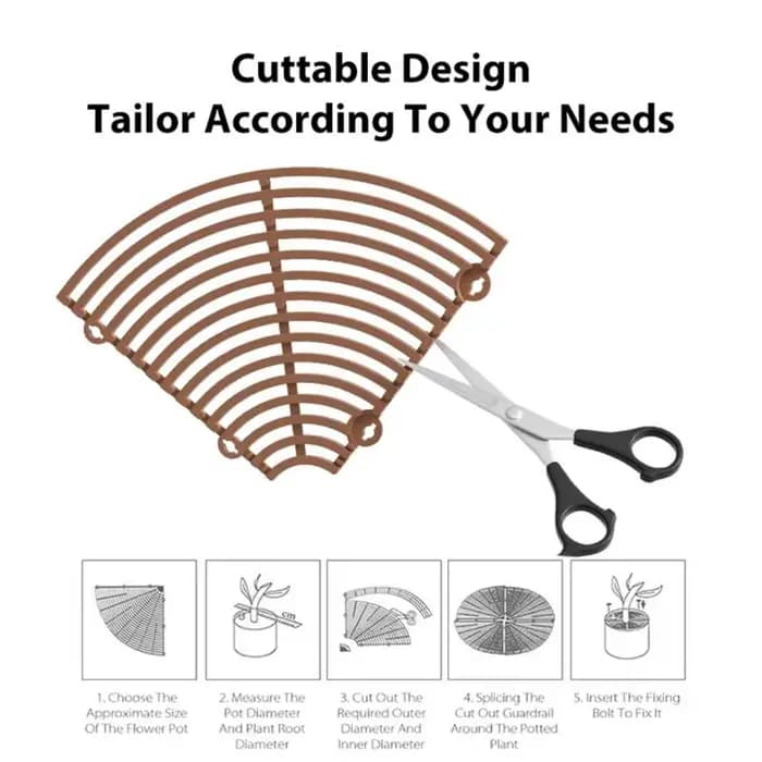 Couvercle de Pot de fleur, grille de Pot de plante, couverture de Protection du sol de jardin, grill