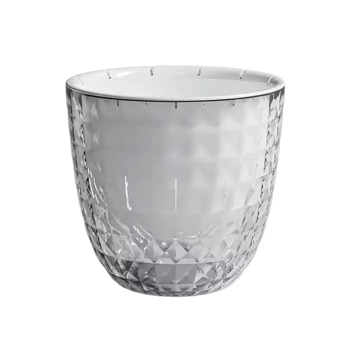 Pot de fleurs auto-arrosage automatique absorbant l'eau, Pot de fleurs Transparent Double couche en