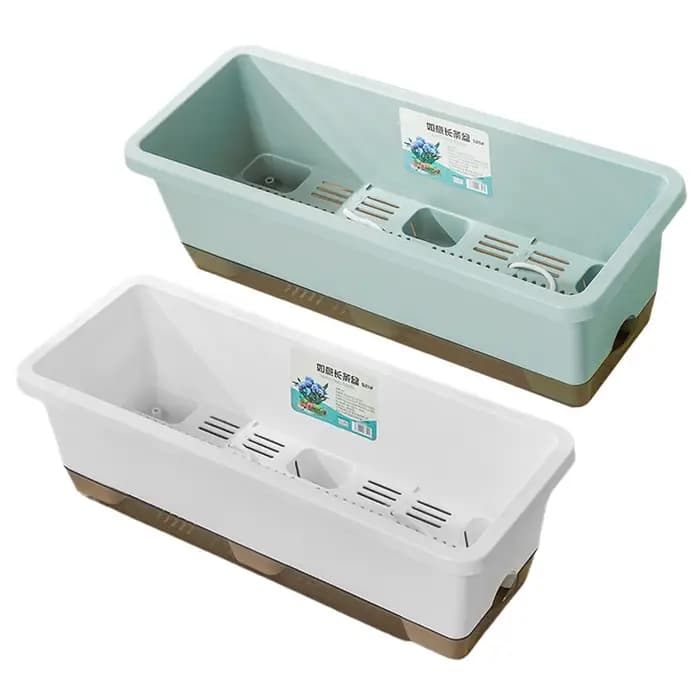 Pot de fleurs auto-absorbant pour culture de légumes d'intérieur avec trou de drainage et corde absorbante