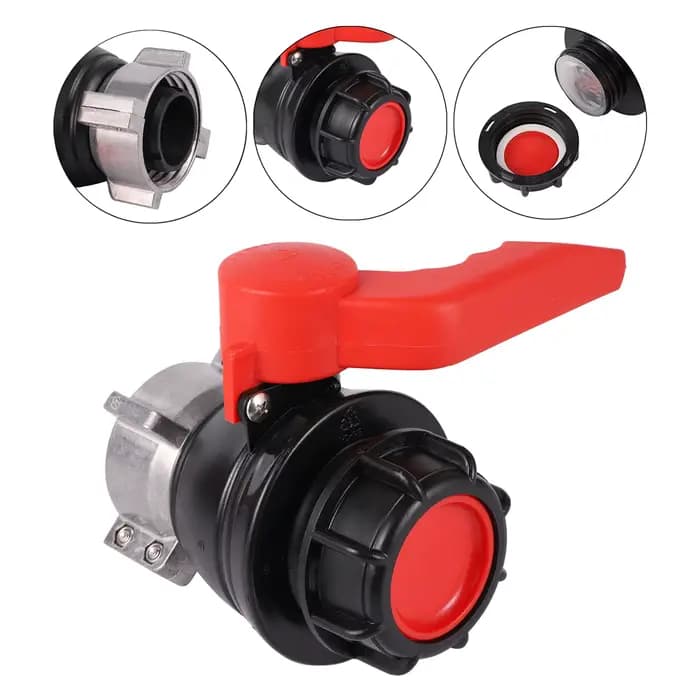 Vanne à bille à filetage grossier 62/75/ 80mm à 60mm, adaptateur de Support de réservoir IBC, adapta