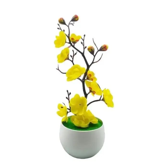 E8BD – arbre artificiel en pot, fleur réaliste, fausse plante, faible entretien, pour maison moderne, décoration jardin
