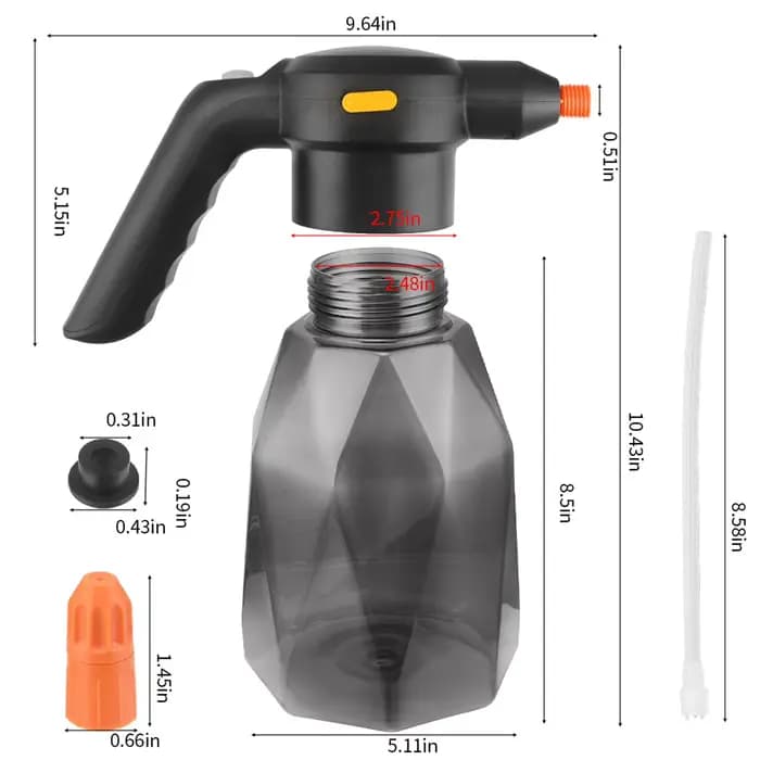 Bouteille pulvérisatrice électrique 2L, pulvérisateur à batterie rechargeable, arroseur électrique p