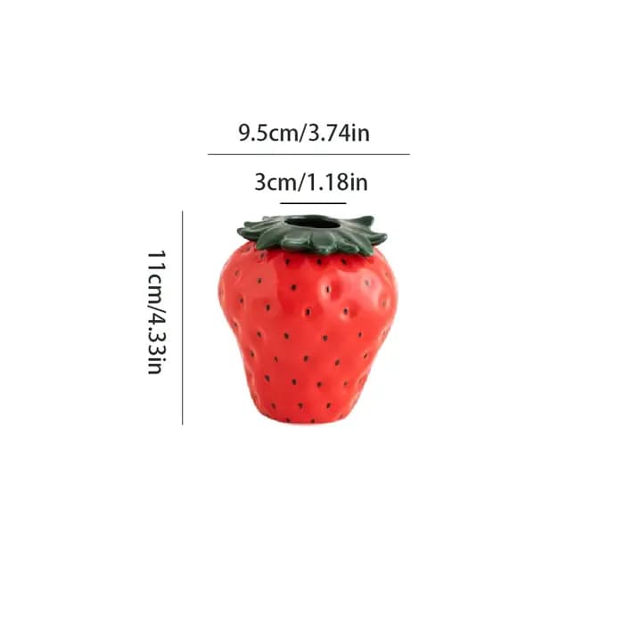 Pot de jardinière en forme de fraise d'inspiration Vintage