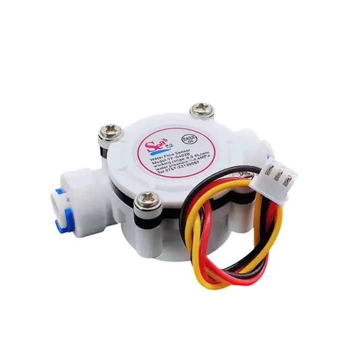 Capteur de débit d'eau de tuyau en PE, facile à installer, débitmètre Hall, facile à installer, inte
