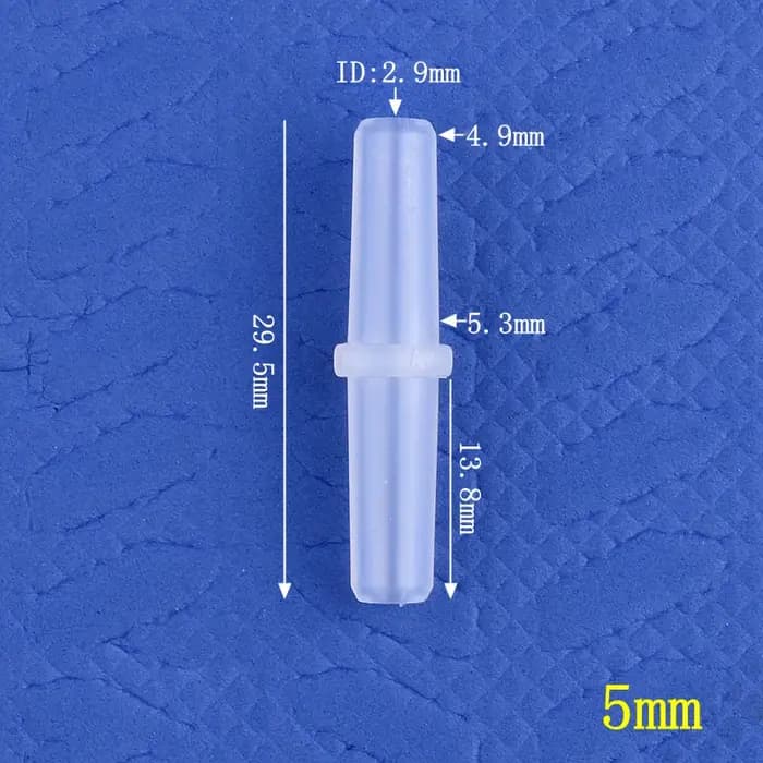 5 ~ 200 pièces bouche plate directe 3 ~ 20mm tuyau en plastique connecteurs de diamètre égal Aquaculture réservoir
