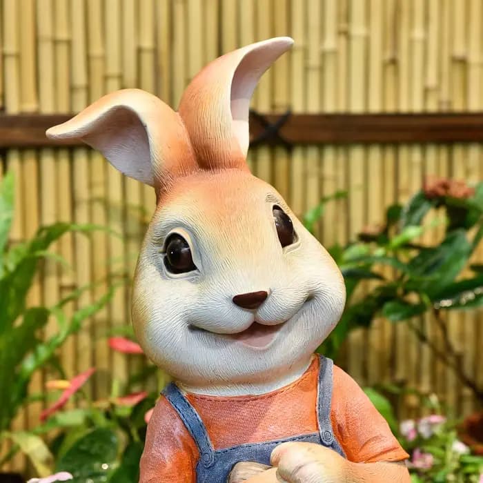 Pot de jardinière de lapin de dessin animé