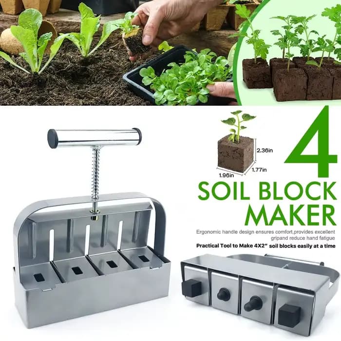 Fabricant de blocs de sol pour semis portatif