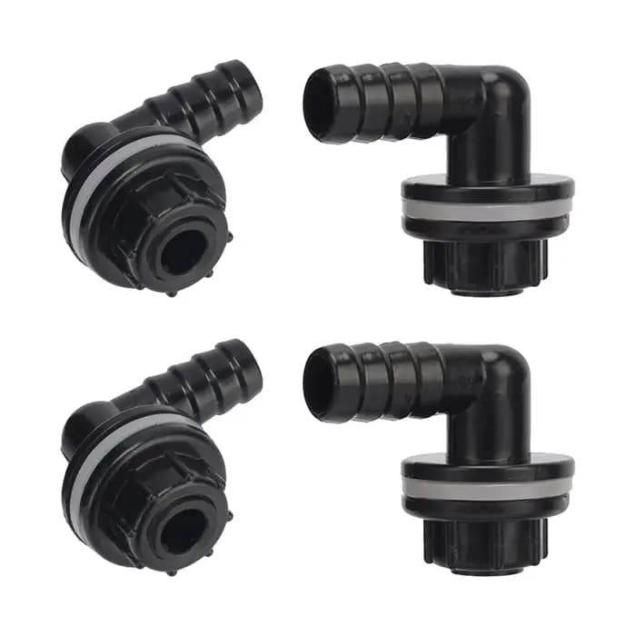 Connecteur de proximité de tuyau de poisson d'aquarium multi-barbe, coude précieux d'eau, raccord de