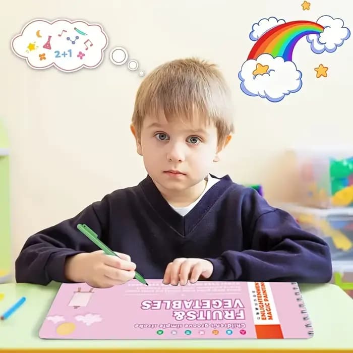 Livres de dessin à rainure réutilisables, conçus pour la pratique de l'écriture, avec lignes à rainure pour exercices de dessin, cahier