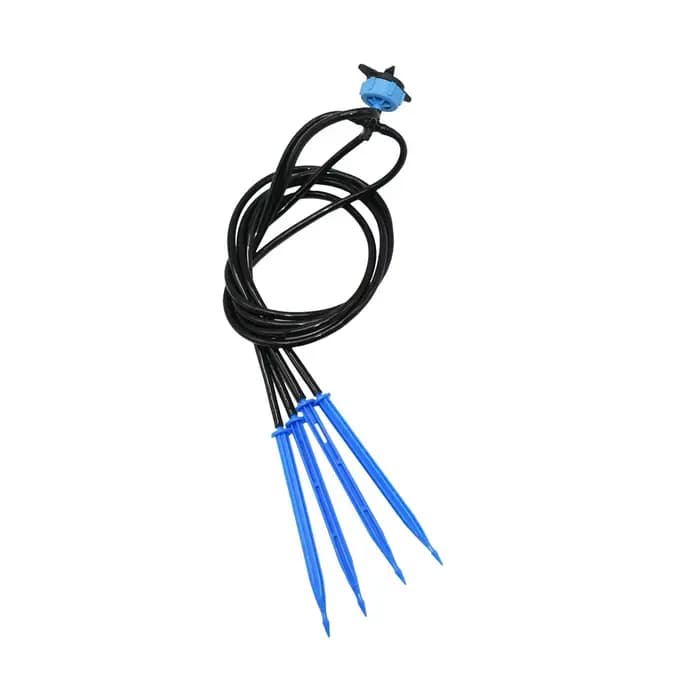 Système d'irrigation goutte pour assemblage de Distribution d'araignée de bonsaï avec flèche coudée