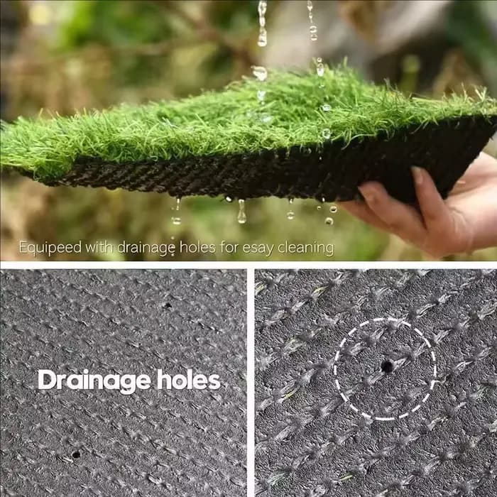 Gazon synthétique de 3 cm de longueur, adapté aux chiens d'intérieur et d'extérieur, tapis en gazon