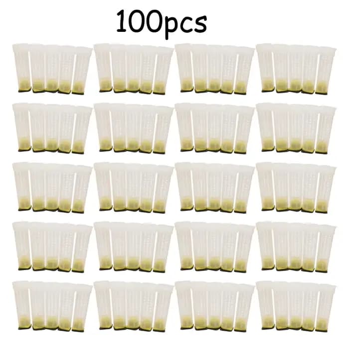 100 pièces en gros apiculture reine abeille système d'élevage Cages de Protection outils en plastiqu