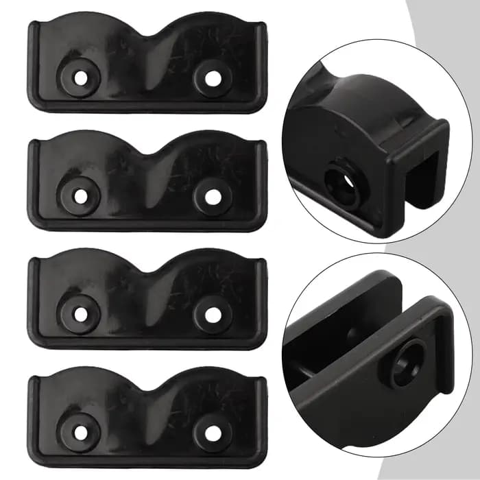 Connecteur de rechange rectangulaire en plastique noir, support de connexion pour auvent de jardin,