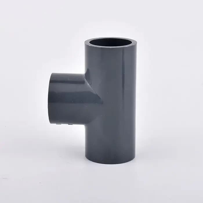 Connecteur de tuyau en PVC gris