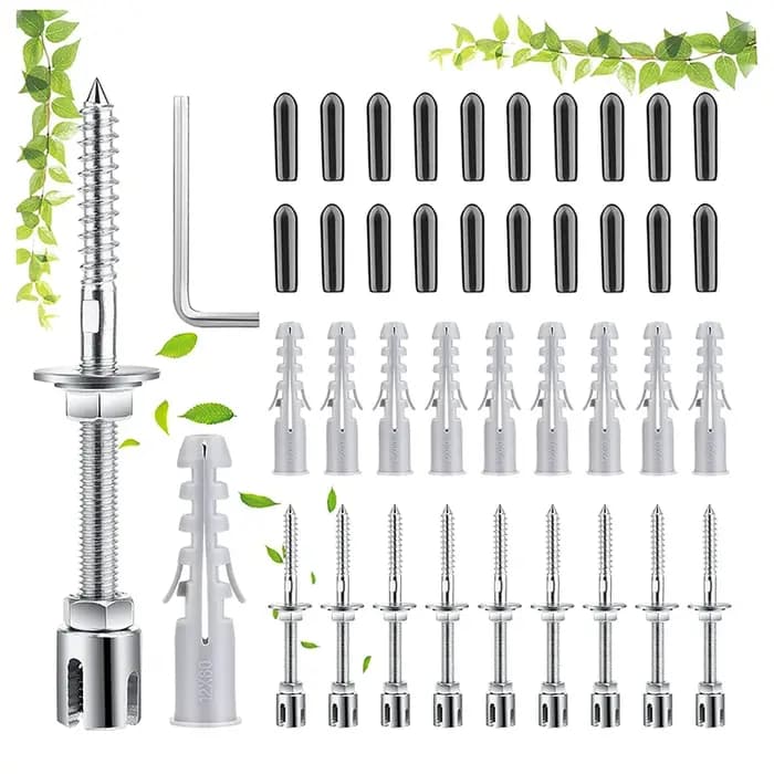 Kit de système de treillis de câble métallique en acier inoxydable