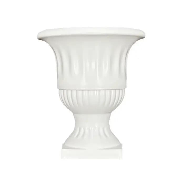 Nouveau vase mural demi-mur style peinture à l'huile française blanc