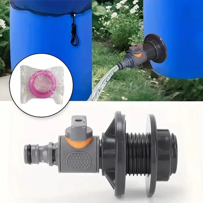 Connecteur de réservoir d'eau en PVC avec ruban adhésif 3/4, raccord rapide, vanne droite, outils de