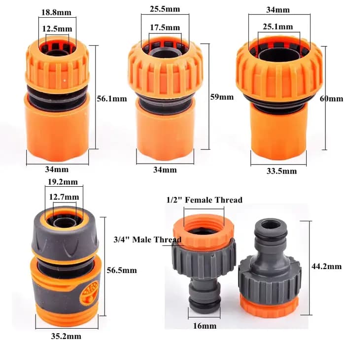 Ensemble de filtres d'arrosage de jardin de 1 / 2 pouce tuyau d'irrigation agricole filtre tuyau d'e