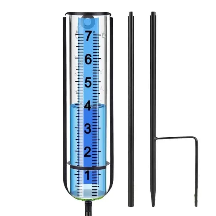 Jauge de pluie 7 ", outil de mesure extérieur en plastique Transparent antigel