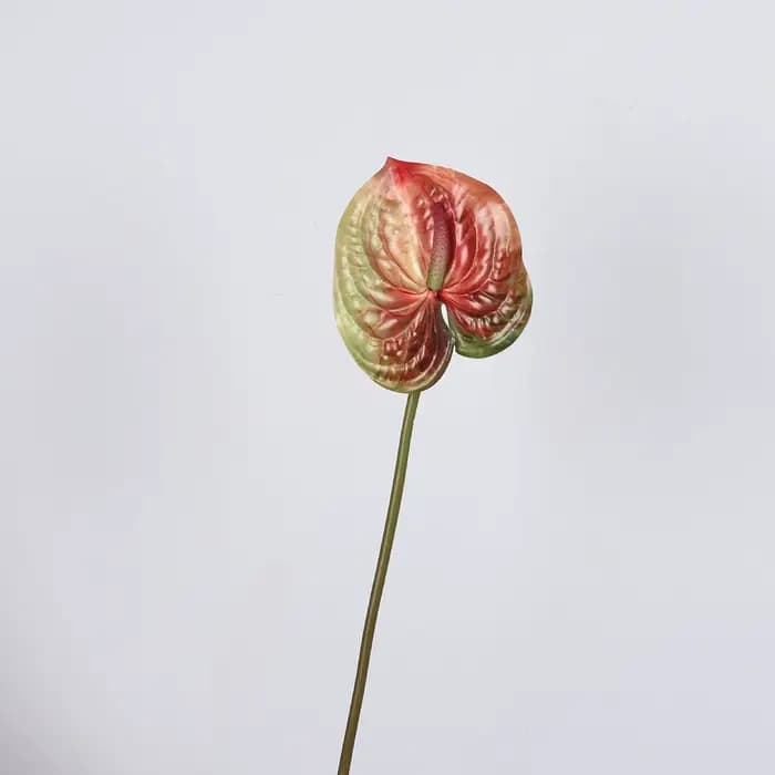Plantes en pot de lys de paix d'anthurium artificiel de 22.4 pouces, petite décoration de maison, Ar