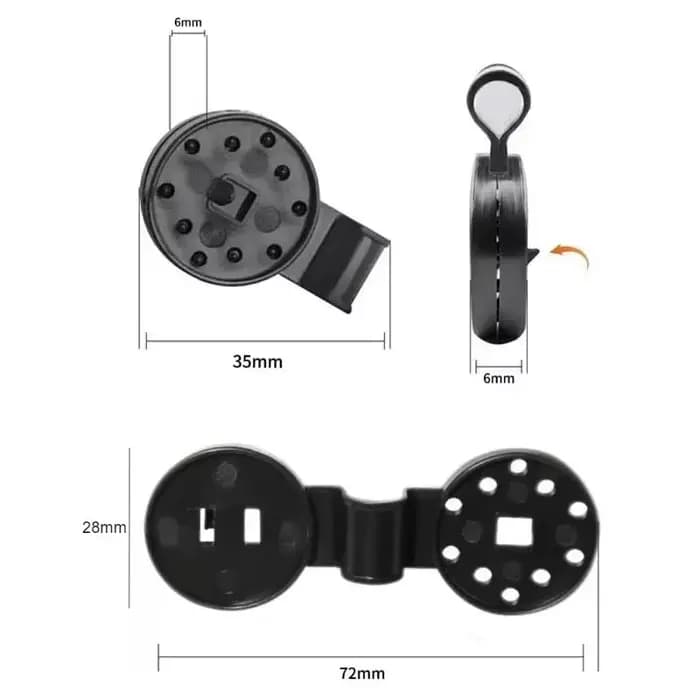20/50/100 Pcs Clips de fixation en plastique pour auvents, pare-soleil, filets de camping, clôtures
