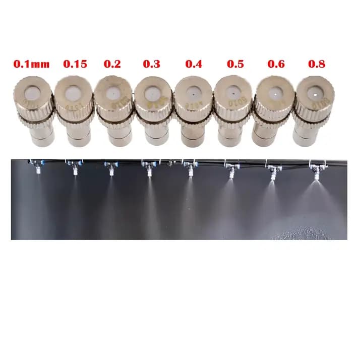 Système de refroidissement par brumisation basse pression, buse d'atomisation, verrouillage coulissa